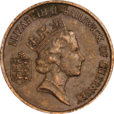 Гернси 1 пенни 1986 год