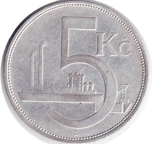 Чехословакия 5 крон 1929 год