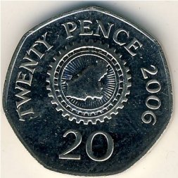 Гернси 20 пенсов 2006 год