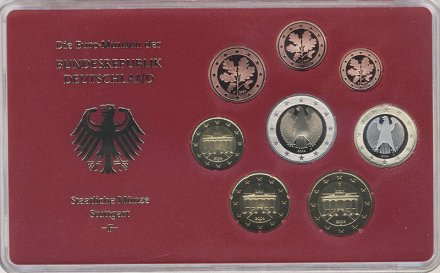 Евро серия Proof Германия 2004 год - Монетный двор «F» (8 монет)