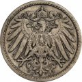 Германия 5 пфеннигов 1908 год (E)