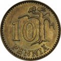 Финляндия 10 пенни 1977 год