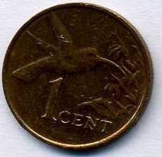 Тринидад и Тобаго 1 цент 2002 год - Колибри