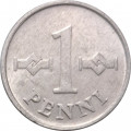 Финляндия 1 пенни 1976 год - Крест святого Иоанна