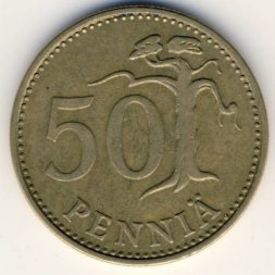 Финляндия 50 пенни 1977 год