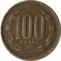 Чили 100 песо 2000 год