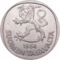 Финляндия 1 марка 1964 год