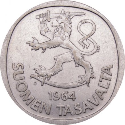 Финляндия 1 марка 1964 год