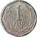 Чили 1 песо 2013 год - Бернардо О&#039;Хиггинс