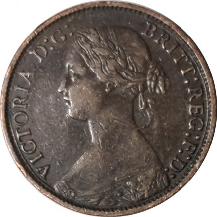 Великобритания 1 фартинг 1868 год