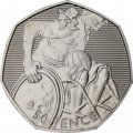 Великобритания 50 пенсов 2011 год - XIV летние Паралимпийские игры, Лондон 2012 - Регби сидя