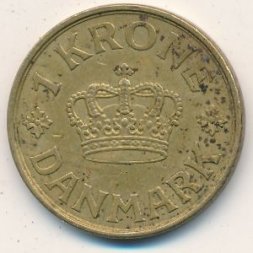 Дания 1 крона 1938 год