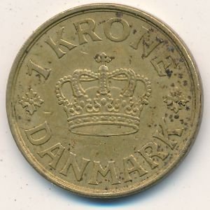 Дания 1 крона 1938 год