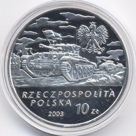 Польша 10 злотых 2003 год - Генерал Станислав Мачек