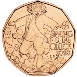 Австрия 5 евро 2026 год - Прыжок в счастье