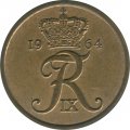 Дания 5 эре 1964 год - Король Фредерик IX (бронза)