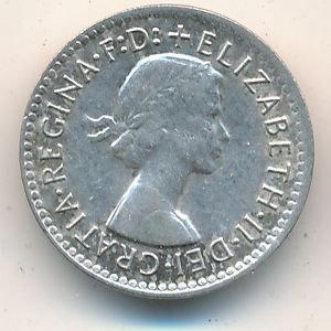 Австралия 3 пенса 1957 год