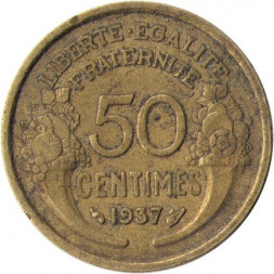 Франция 50 сантимов 1937 год