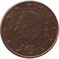 Бельгия 5 евроцентов 2010 год - Король Альберт II