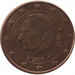 Бельгия 5 евроцентов 2010 год - Король Альберт II