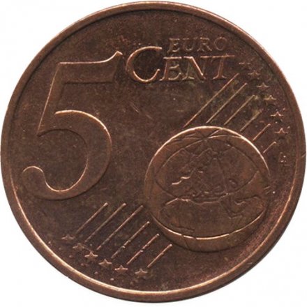 Бельгия 5 евроцентов 2010 год - Король Альберт II