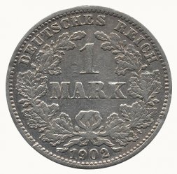 Германия 1 марка 1902 год (JJ)