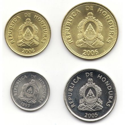 Набор из 4 монет Гондурас 1999-2006 год