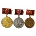 Набор из 3 знаков &quot;Почетный реставратор Санкт-Петербурга&quot; 1, 2, 3 степени