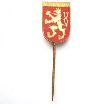 Значок-иголка Turnov. Турнов. Чехия. Тяжелый