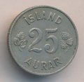 Исландия 25 эйре 1946 год