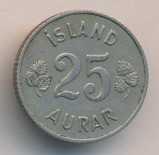 Исландия 25 эйре 1946 год