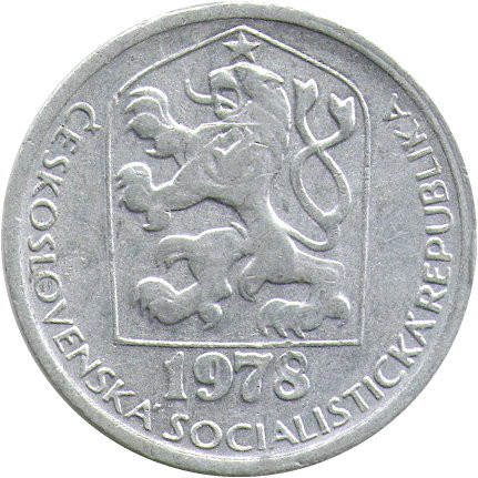 Чехословакия 10 геллеров 1978 год