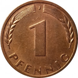 ФРГ 1 пфенниг 1966 год - J