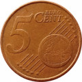 Нидерланды 5 евроцентов 2008 год