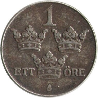 Швеция 1 эре 1949 год - Король Густав V