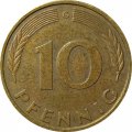 ФРГ 10 пфеннигов 1988 год - G