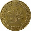 ФРГ 10 пфеннигов 1988 год - G