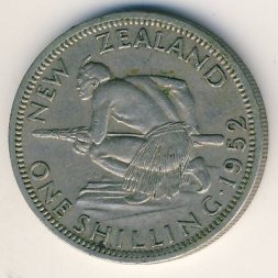Новая Зеландия 1 шиллинг 1952 год