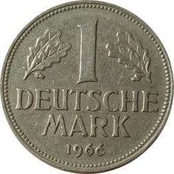 ФРГ 1 марка 1966 год (D)