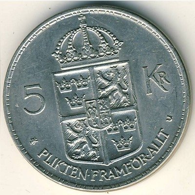 Швеция 5 крон 1973 год
