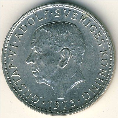 Швеция 5 крон 1973 год