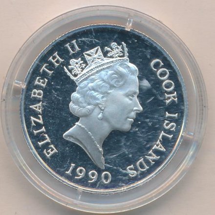 Острова Кука 10 долларов 1990 год - XXV Летние Олимпийские игры