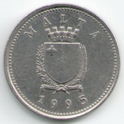 Мальта 2 цента 1995 год - Олива