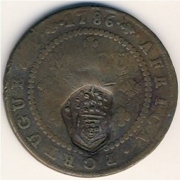 Ангола 1 макута 1837 год