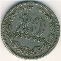 Аргентина 20 сентаво 1897 год