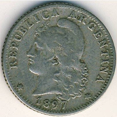Аргентина 20 сентаво 1897 год