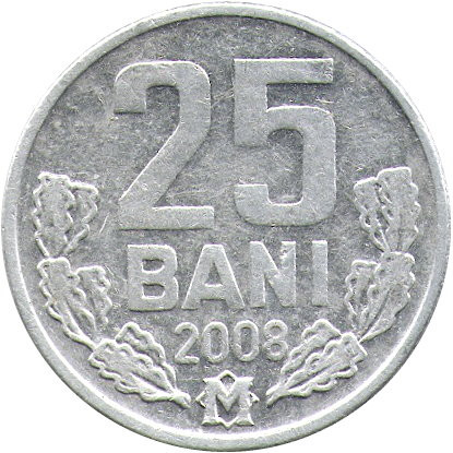 Молдавия 25 бани 2008 год