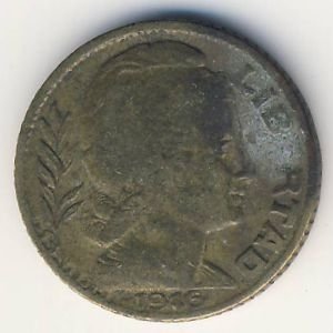 Аргентина 5 сентаво 1946 год