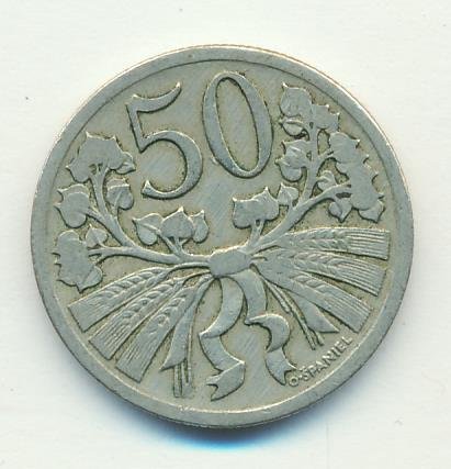 Чехословакия 50 геллеров 1927 год