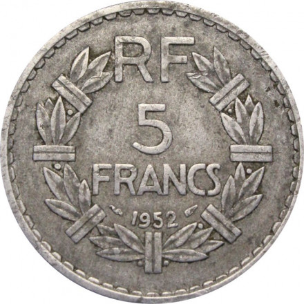 Франция 5 франков 1952 год